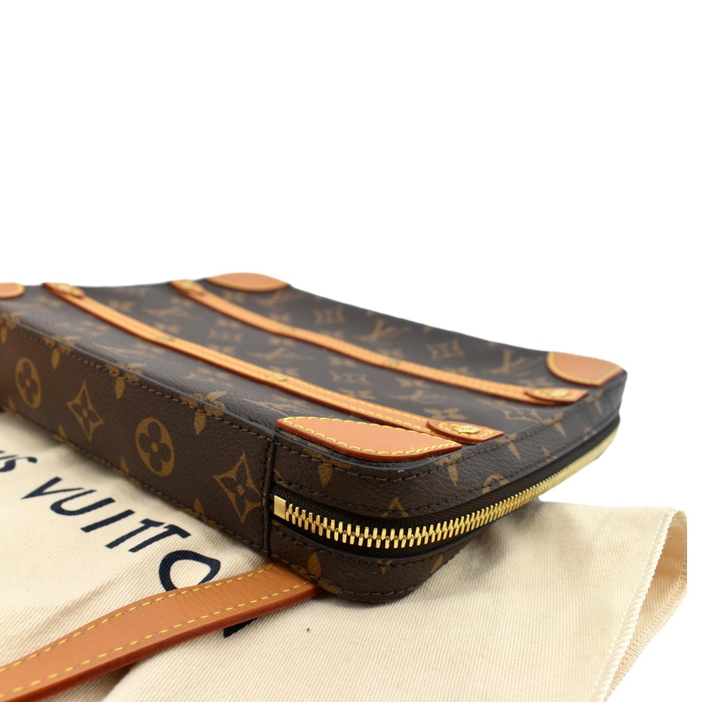 LOUIS VUITTON Soft Trunk PM Monogram Canvas Messenger Bag Brown - Final Sale
