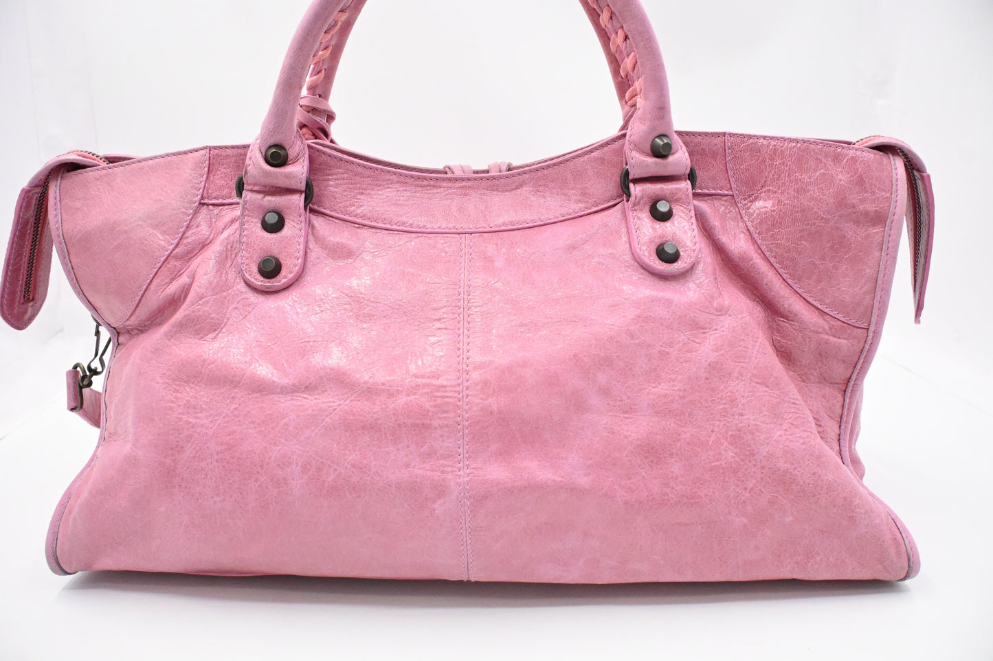 Balenciaga Large Le City in Pink Arena Leather