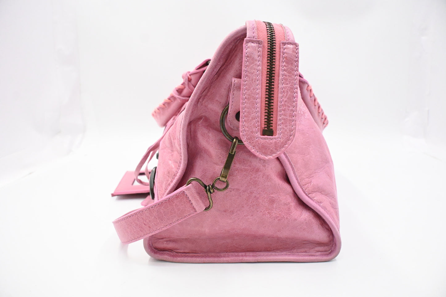 Balenciaga Large Le City in Pink Arena Leather