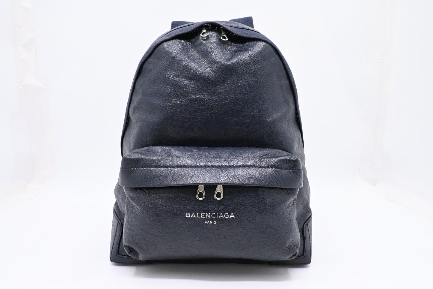 Balenciaga Explorer Backpack in Dark Blue Leather