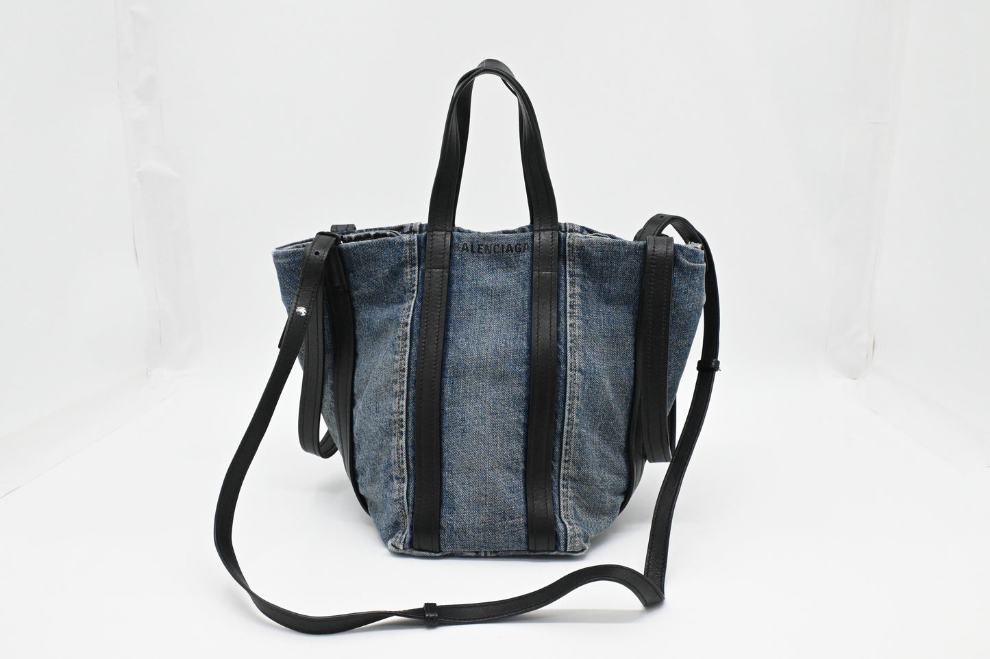 Balenciaga Everyday Small Tote Bag in Denim Canvas