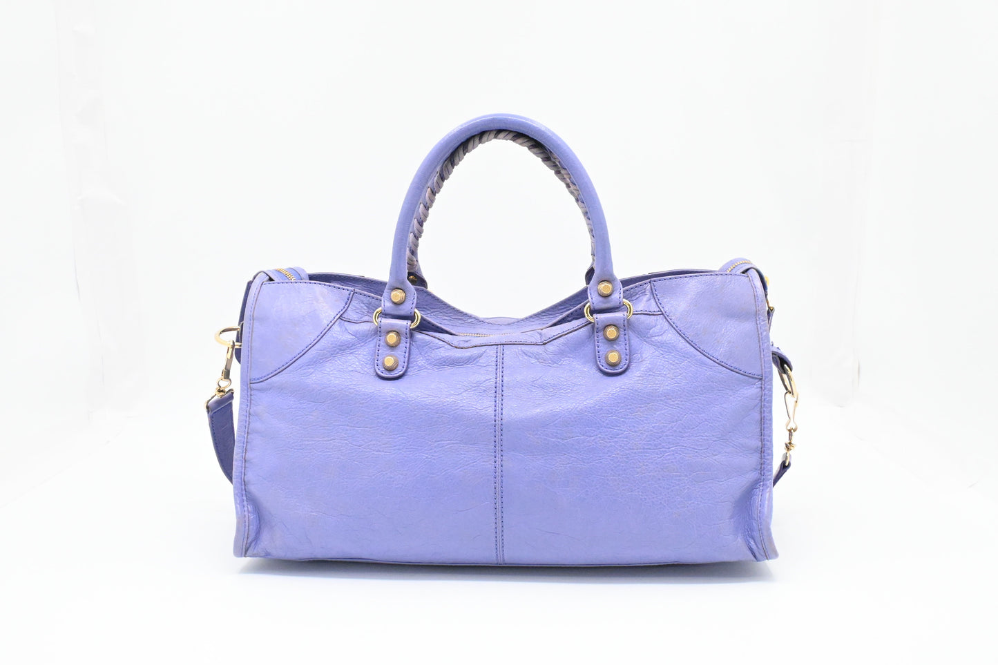 Balenciaga Le City in Lavender Arena Leather