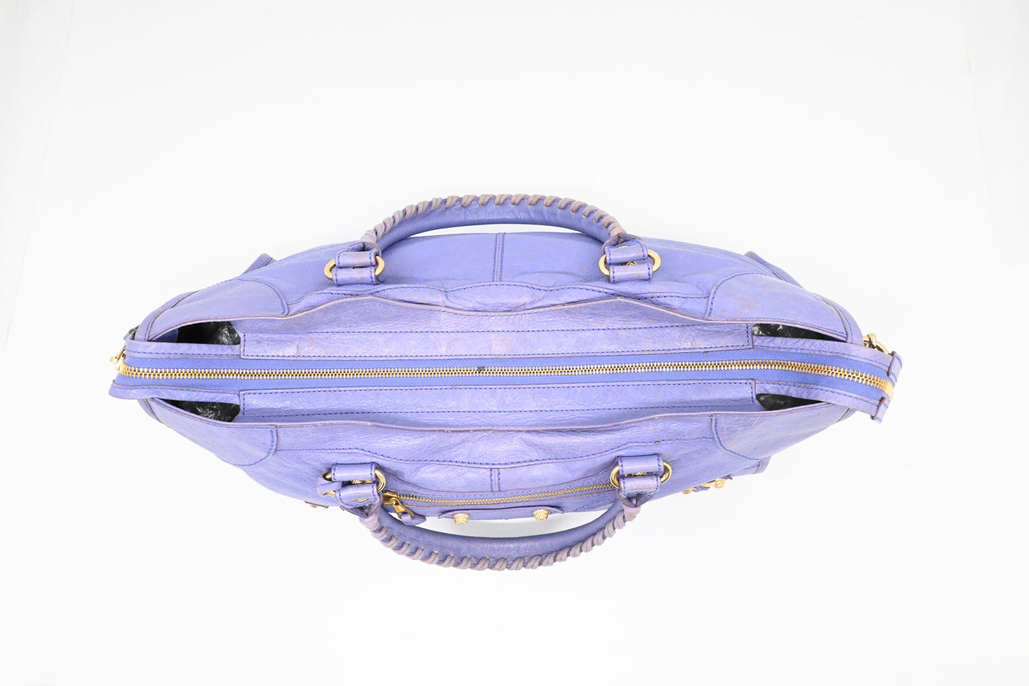 Balenciaga Le City in Lavender Arena Leather