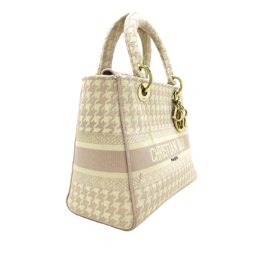 Dior Medium Houndstooth Lady D Lite (SHG-AAr8U6)