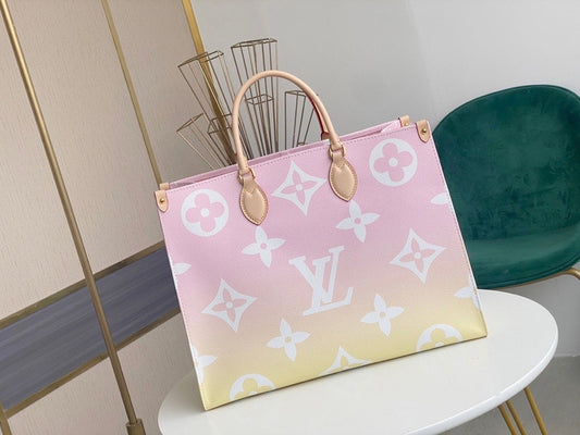 Top Quality OnTheGo GM Monogram Giant Canvas Light Pink For Women,  Tote Bags 16.1in/41cm Top Quality M57641