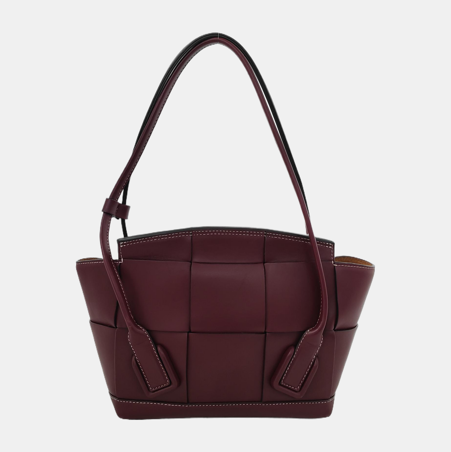 Bottega Veneta Arco Tote Bag Small Burgundy Leather