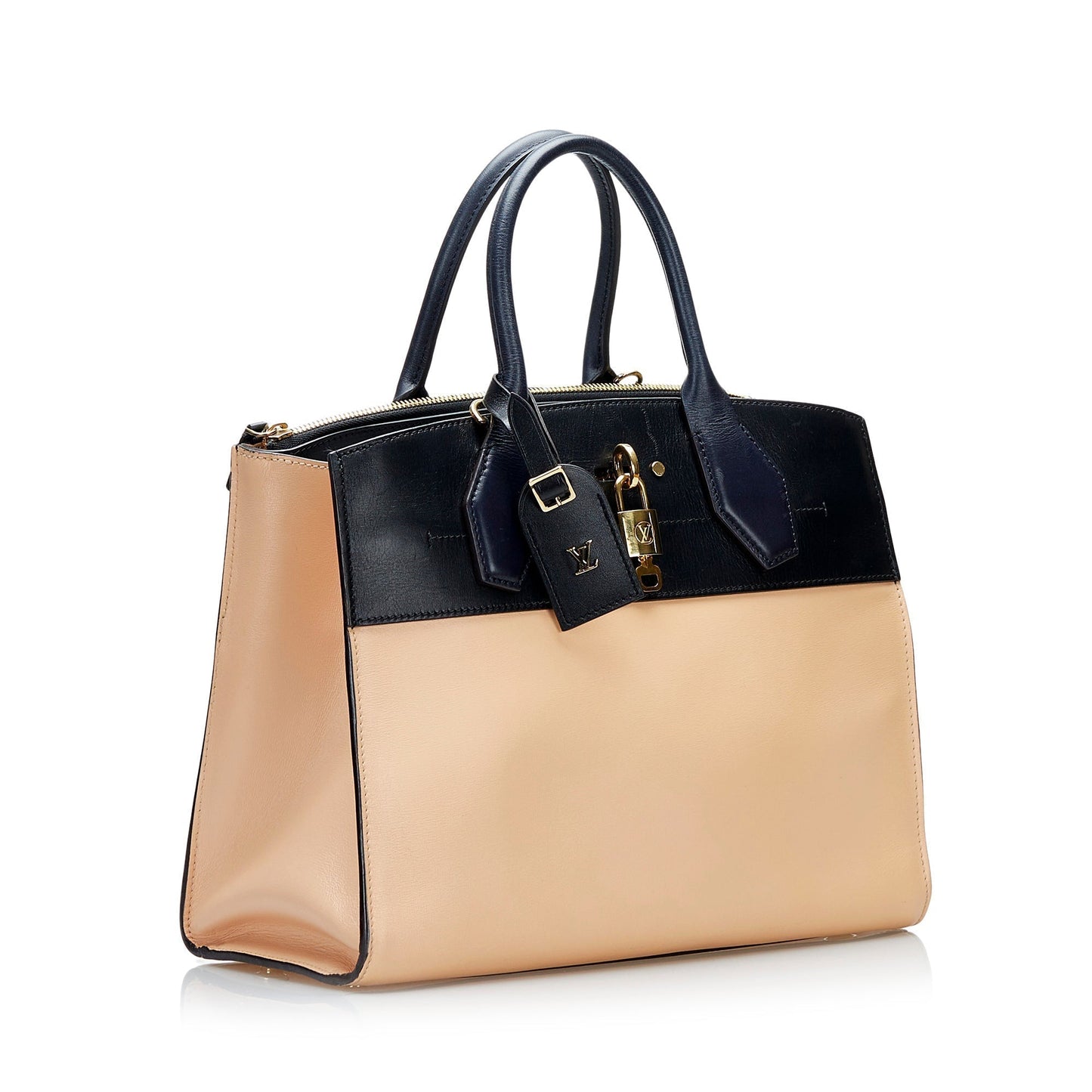 Louis Vuitton City Steamer MM Beige Calfskin