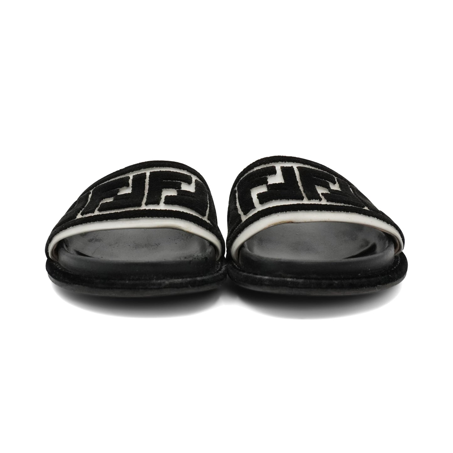 Fendi 'Fun Logo' Pool Slides - Women's 38