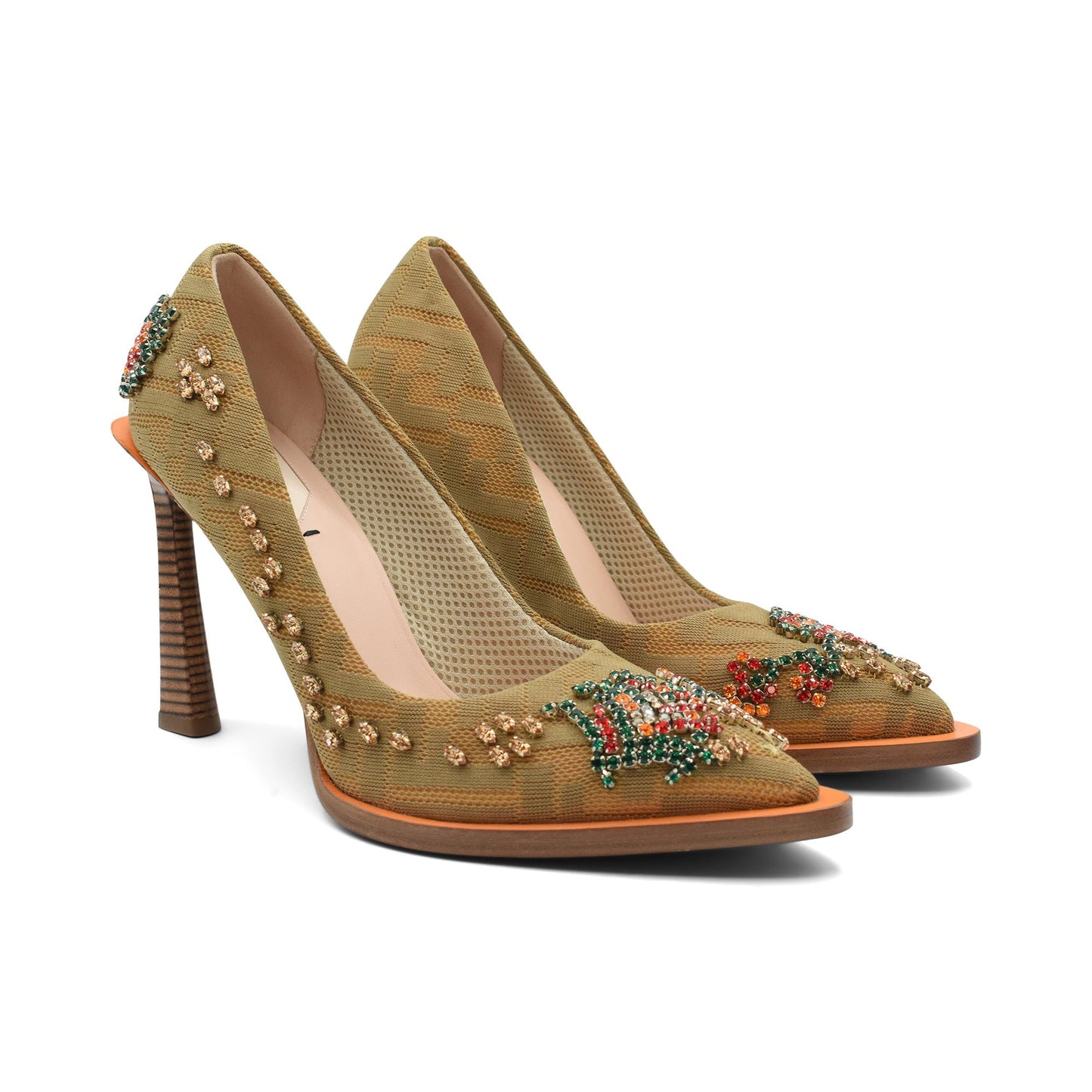 Fendi 'Embellished Knit' Pumps - Women's 37.5