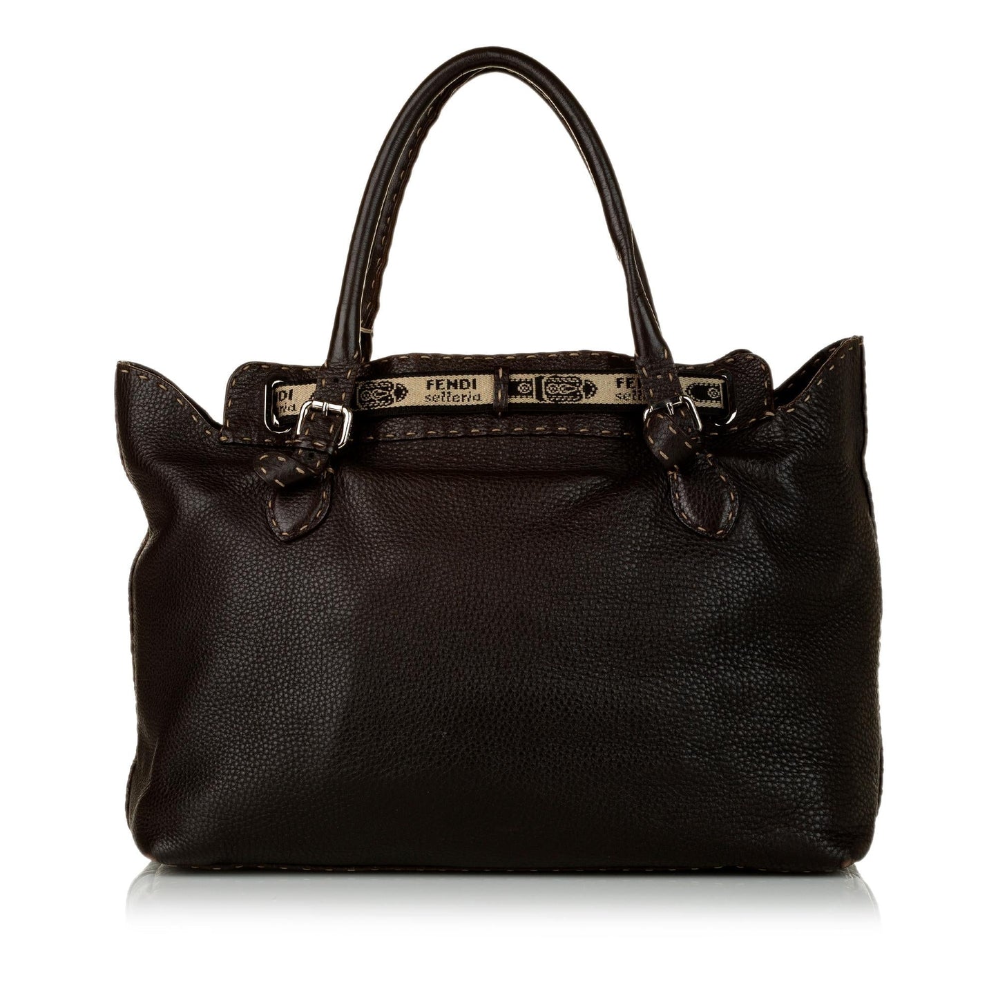 Fendi Selleria Grand Borghese Leather Handbag (SHG-31434)