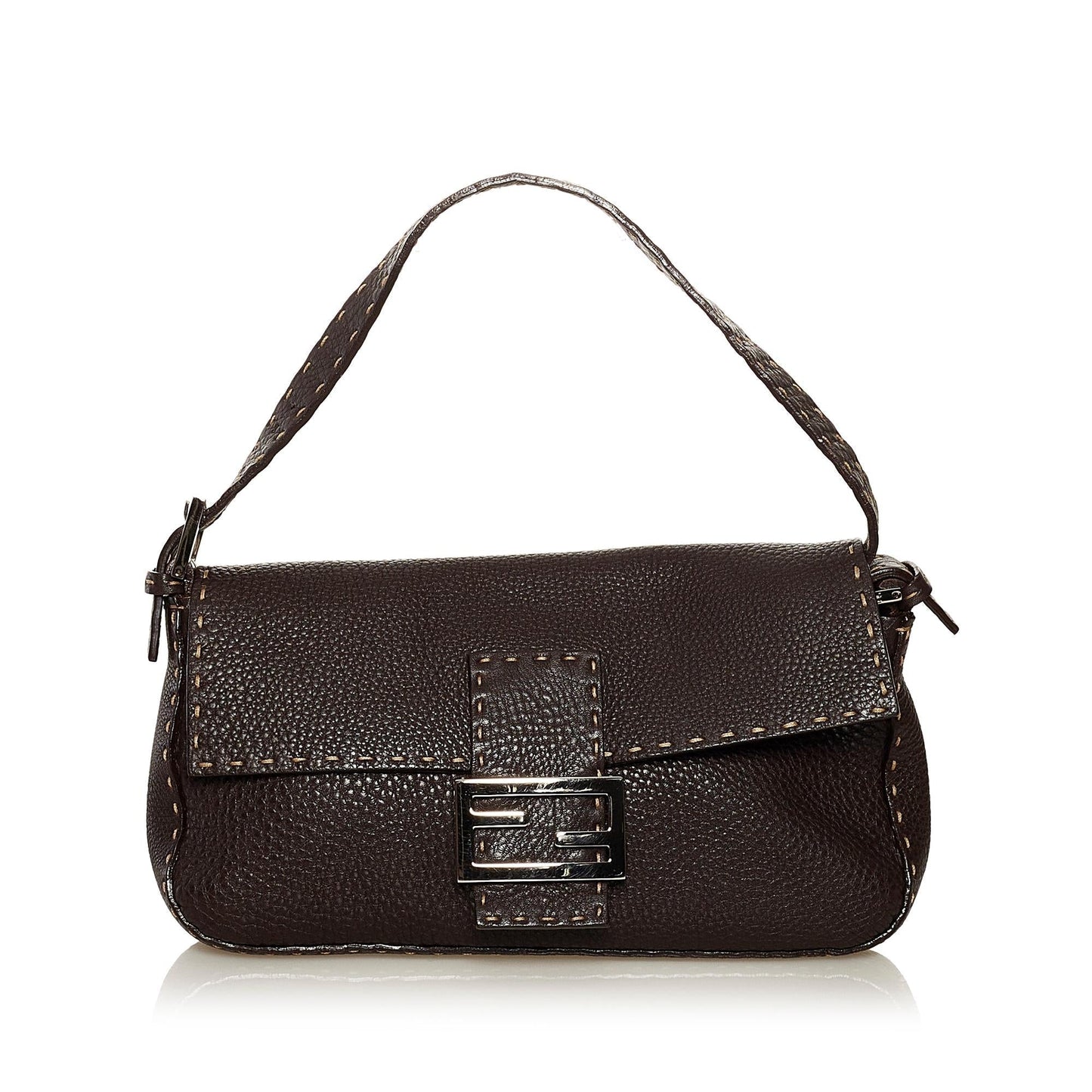 Fendi Selleria Leather Baguette (SHG-34890)