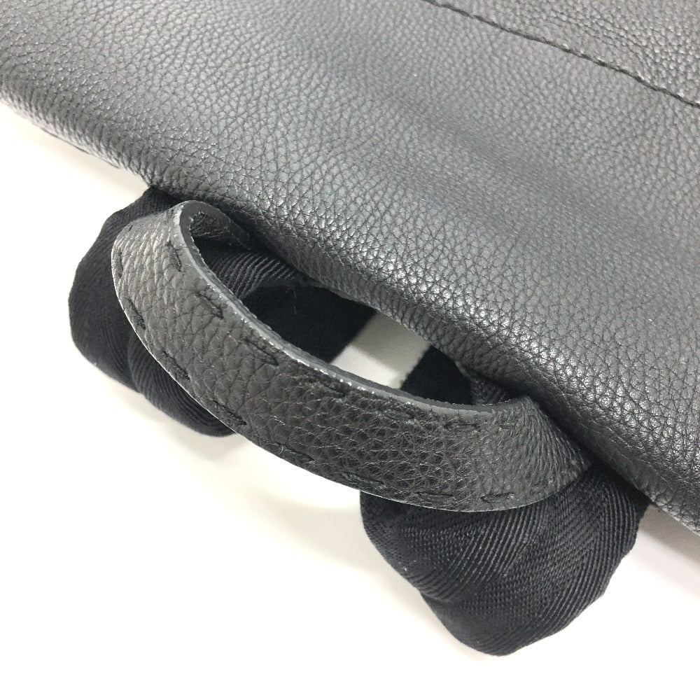 FENDI Backpack 7VZ011 leather black Backpack mens