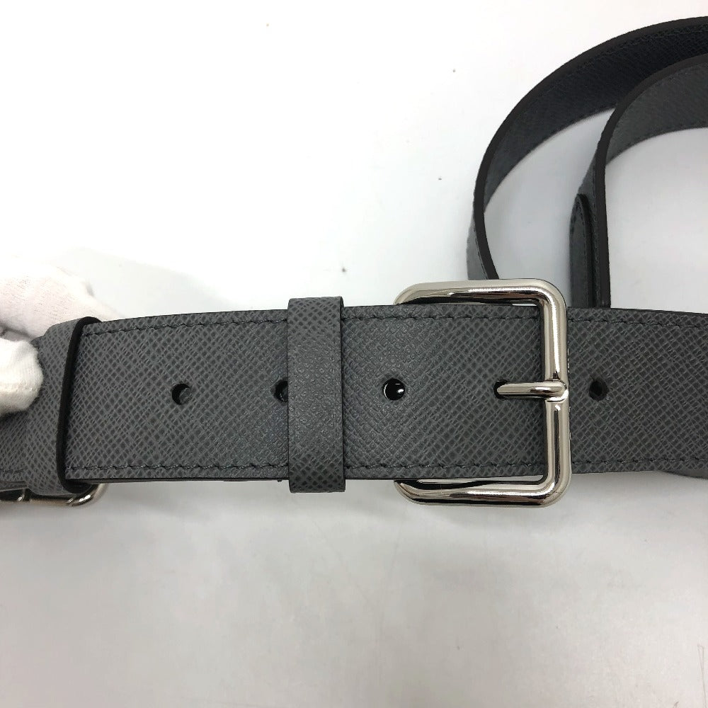 LOUIS VUITTON Business bag M30856 Taiga Leather gray Taiga Slim briefcase mens  d