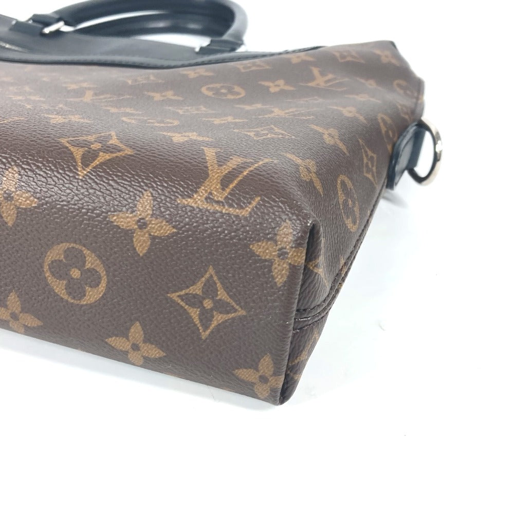 LOUIS VUITTON Business bag M54019 Monogram macacer canvas Brown Monogram macacer Porto de Cumanjour PDJ