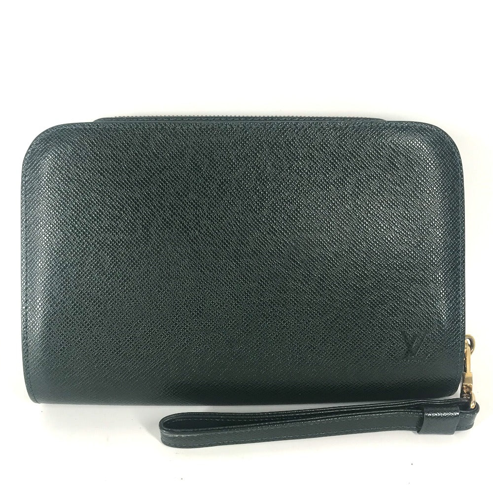 LOUIS VUITTON business bag M30184 Taiga Leather green Taiga Baikal