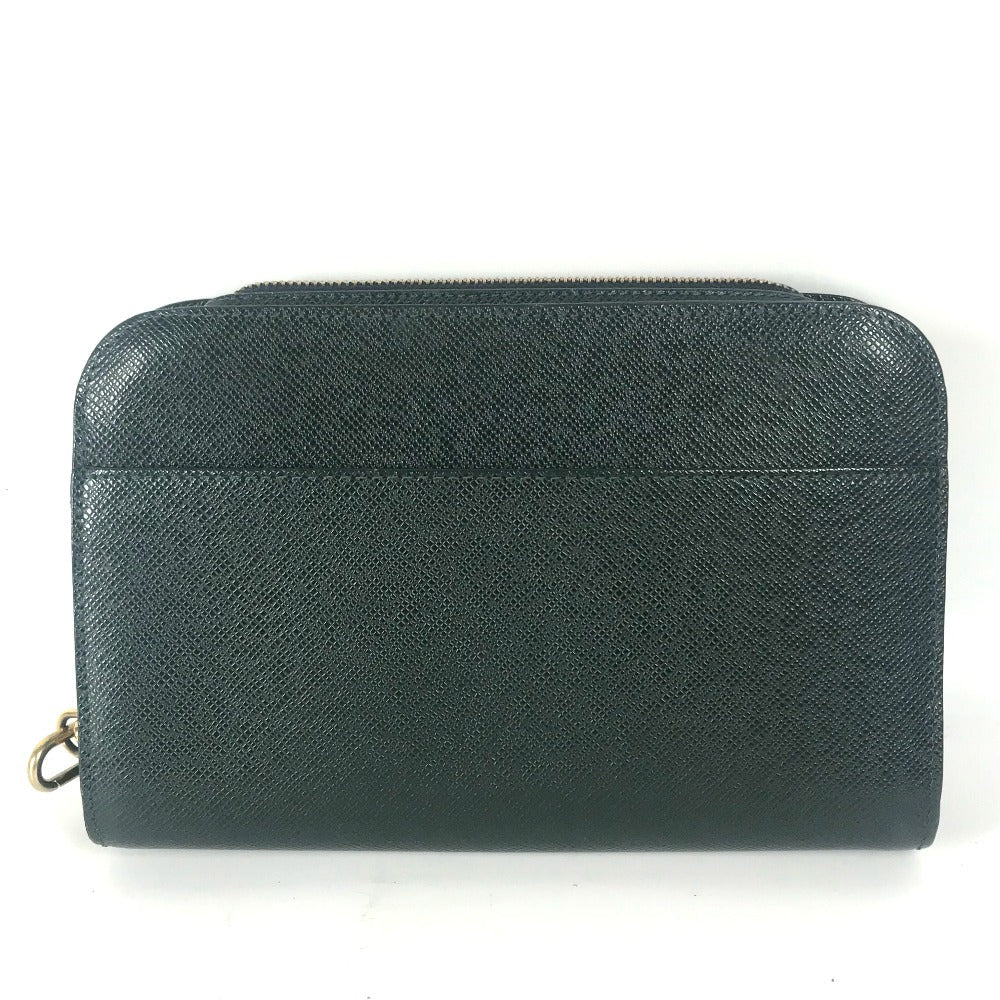 LOUIS VUITTON business bag M30184 Taiga Leather green Taiga Baikal