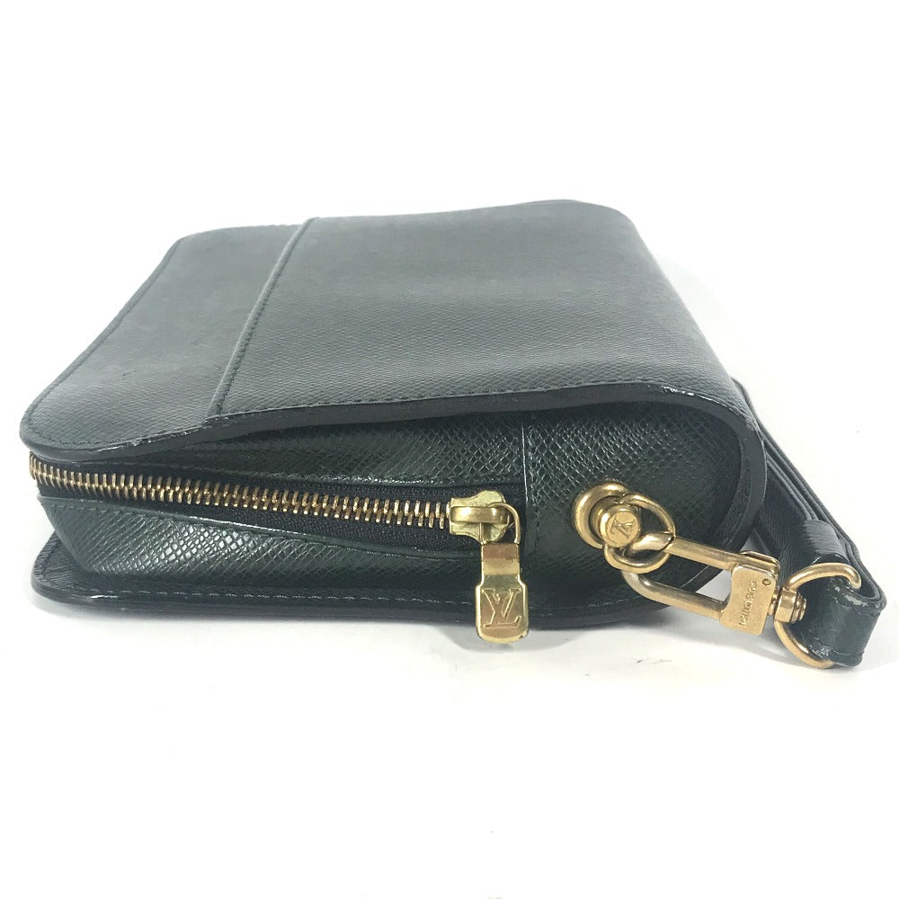 LOUIS VUITTON business bag M30184 Taiga Leather green Taiga Baikal