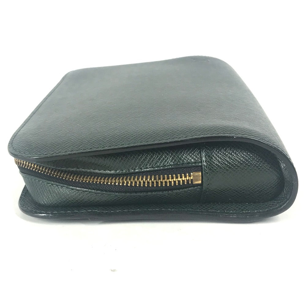 LOUIS VUITTON business bag M30184 Taiga Leather green Taiga Baikal