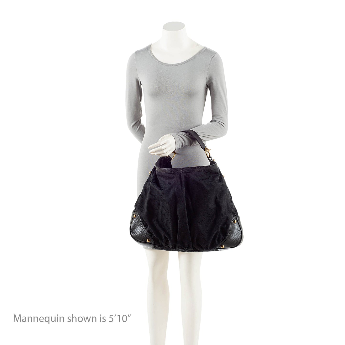 Gucci GG Canvas Jockey Large Hobo