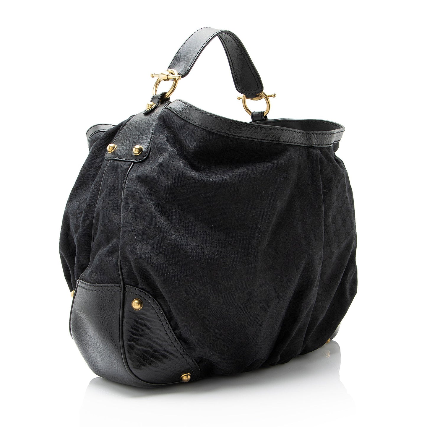 Gucci GG Canvas Jockey Large Hobo