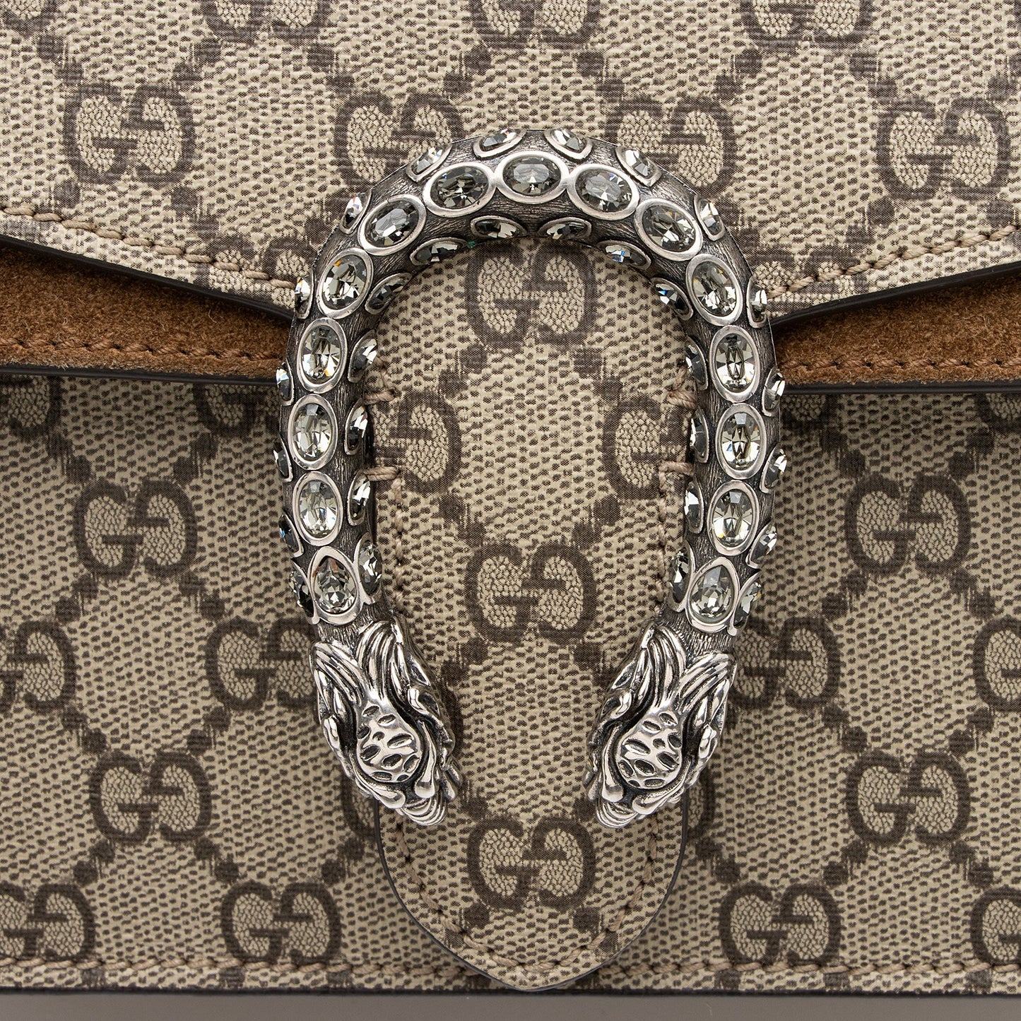 Gucci GG Supreme Crystal Dionysus Medium E/W Shoulder Bag