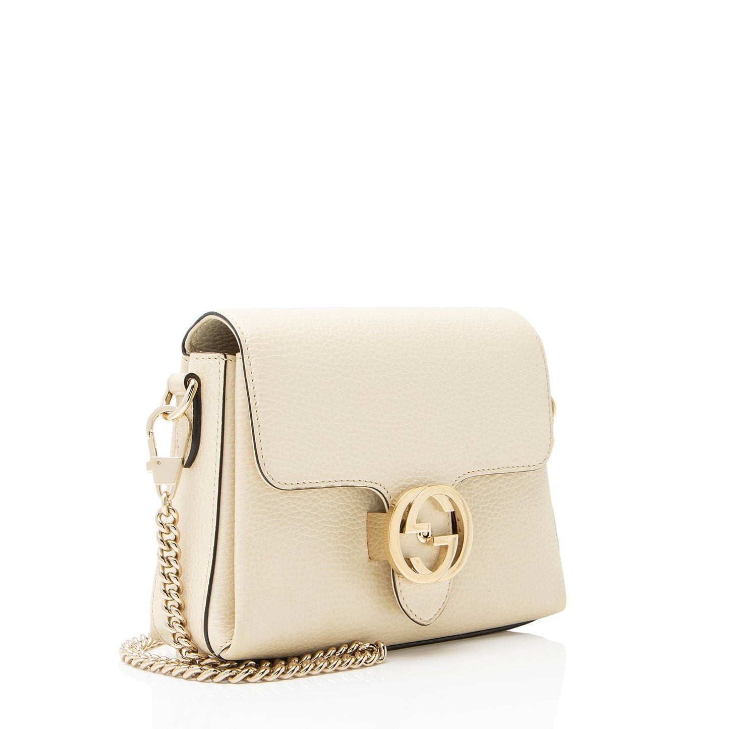 Gucci Leather Interlocking G Small Crossbody