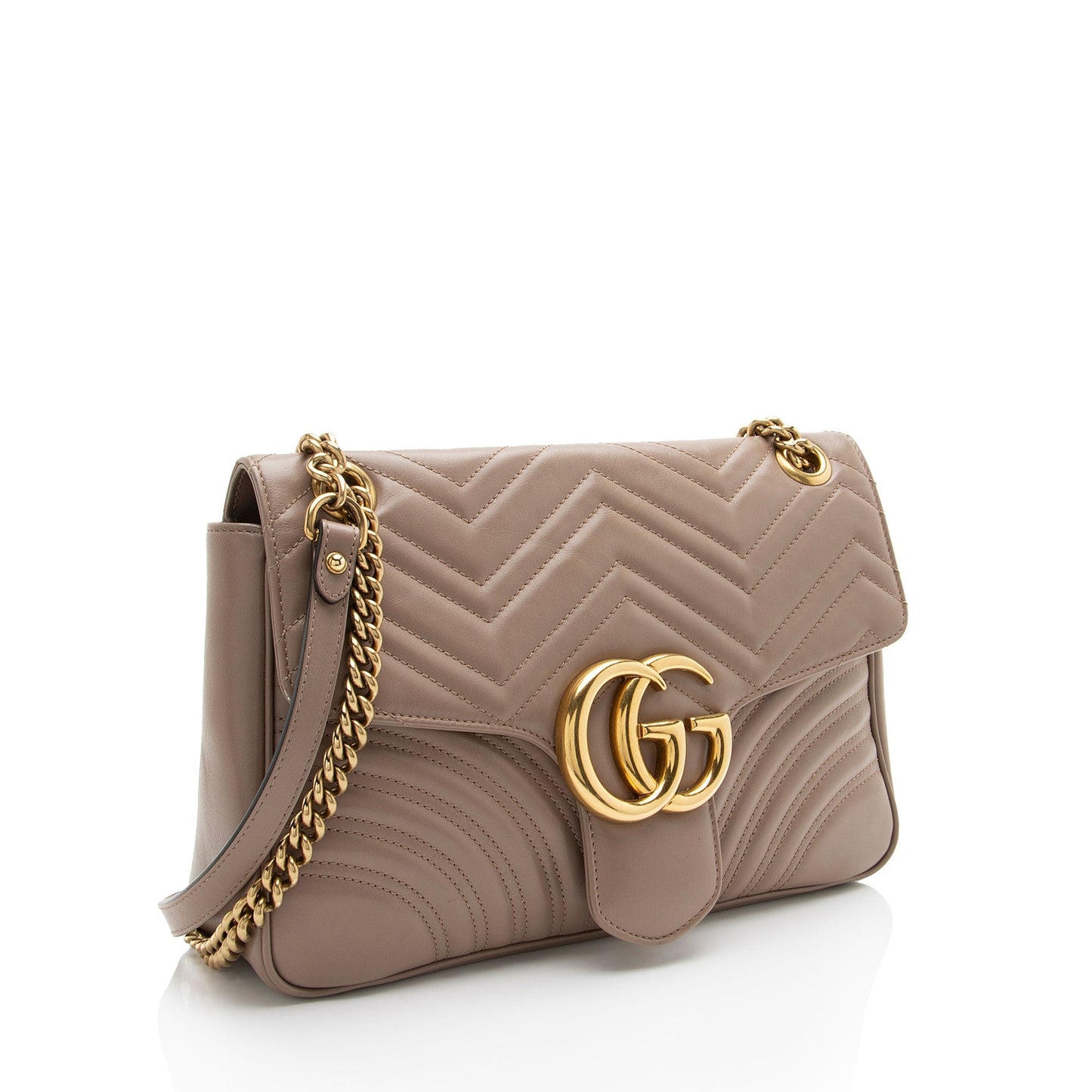 Gucci Matelasse Leather GG Marmont Large Flap Bag