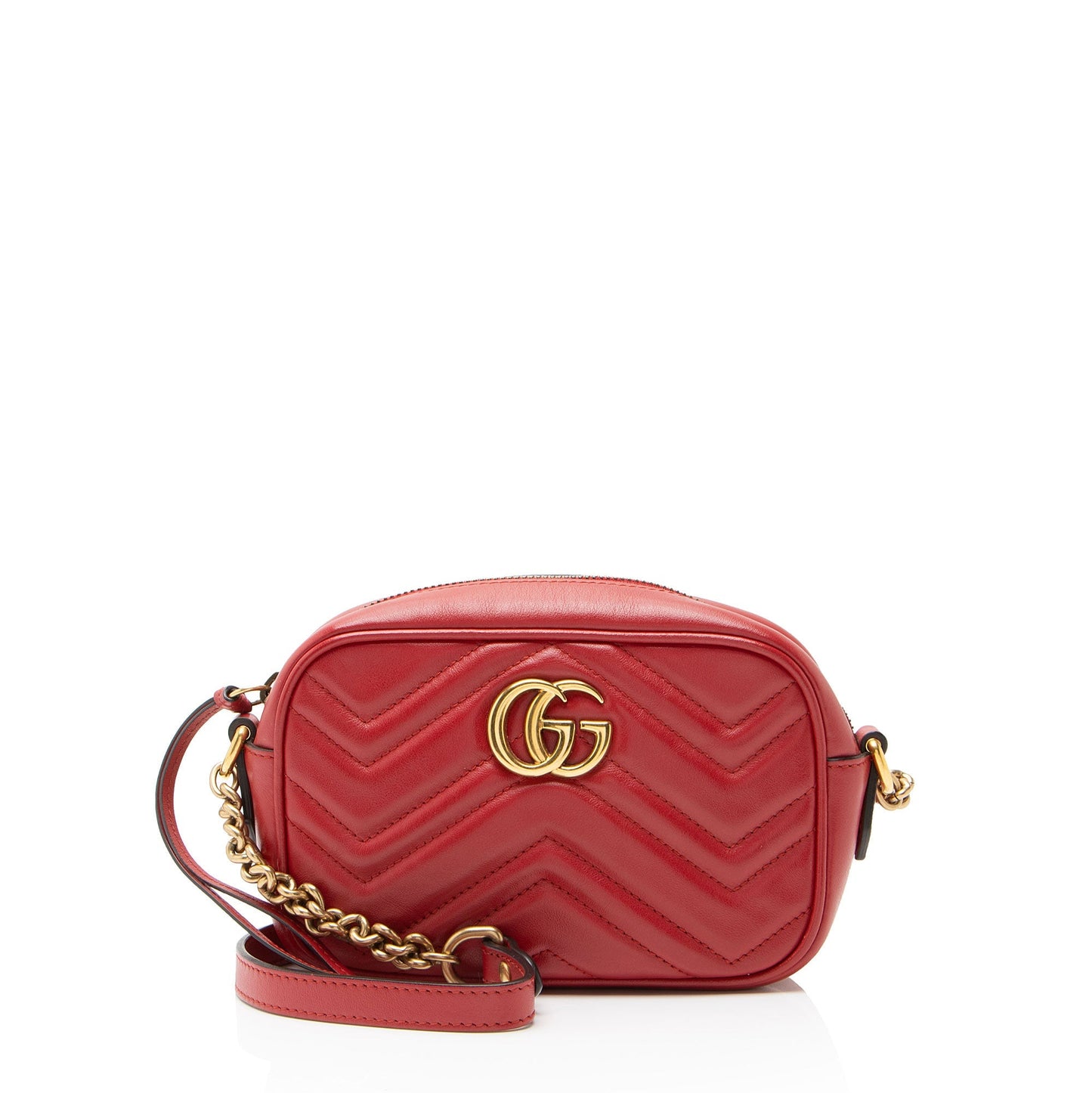 Gucci Matelasse Leather GG Marmont Mini Camera Bag