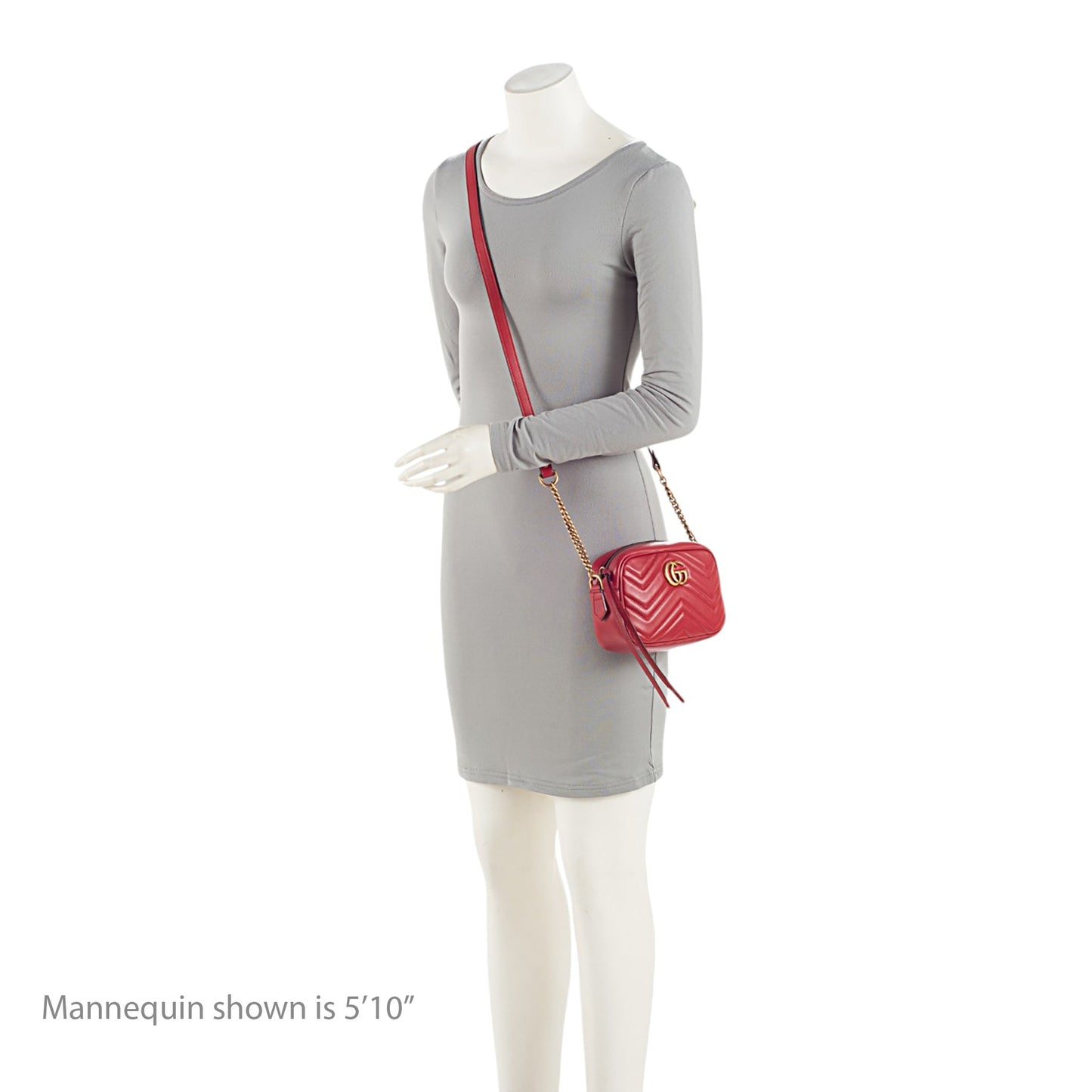 Gucci Matelasse Leather GG Marmont Mini Camera Bag