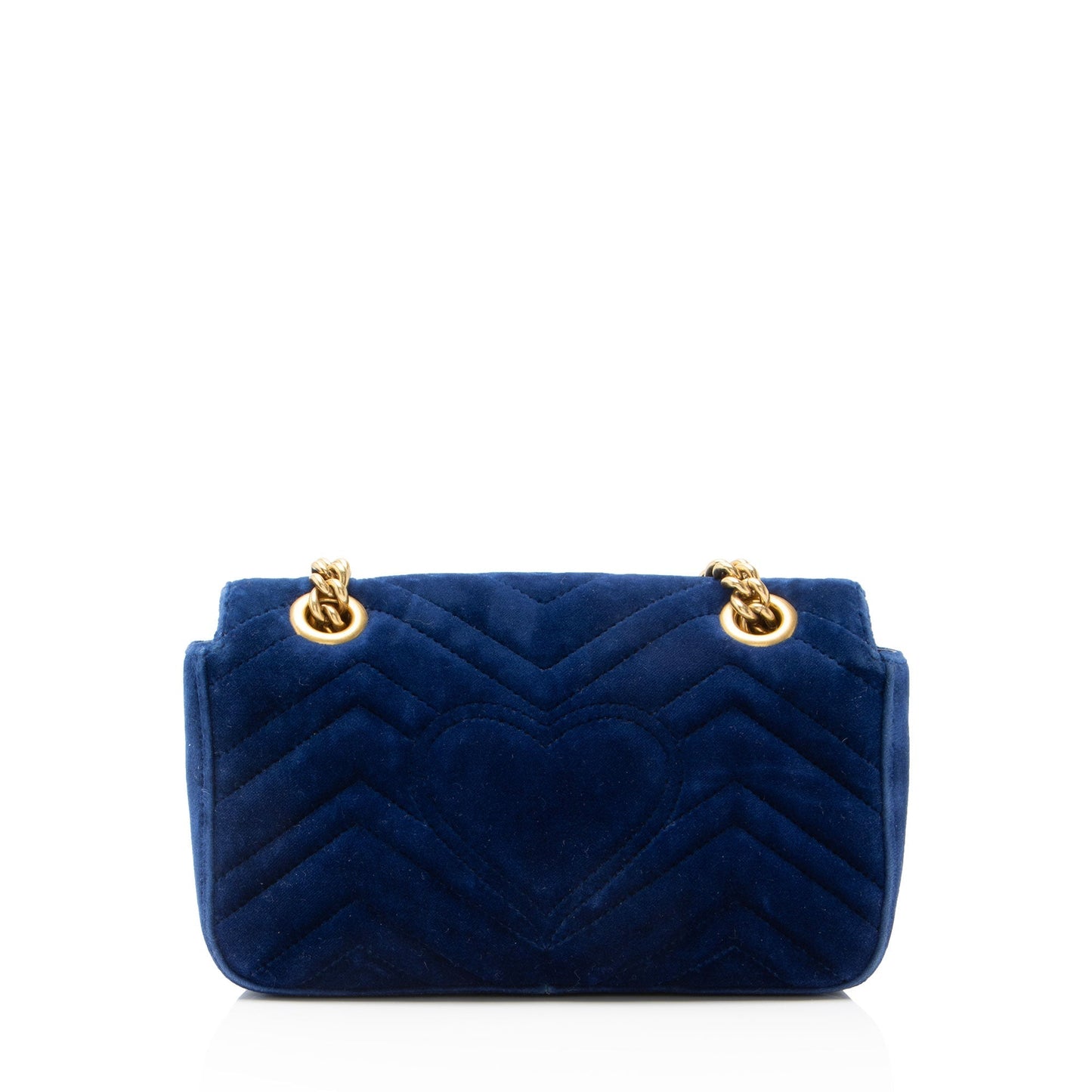 Gucci Matelasse Velvet GG Marmont Small Flap Bag