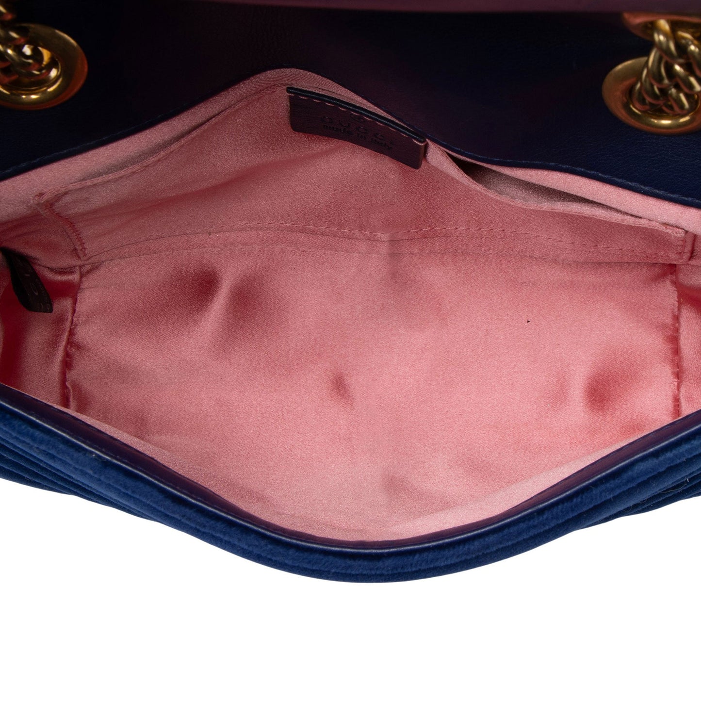 Gucci Matelasse Velvet GG Marmont Small Flap Bag