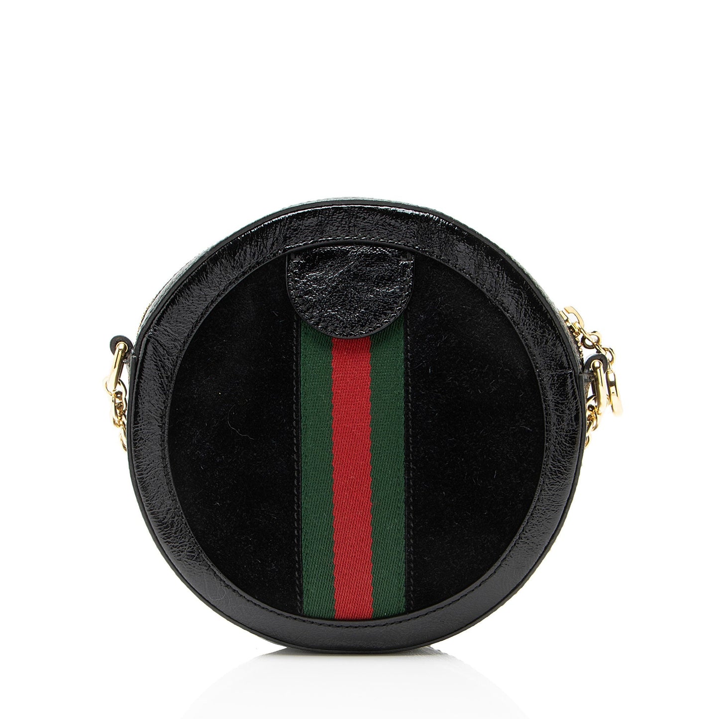 Gucci Suede Ophidia Round Mini Shoulder Bag
