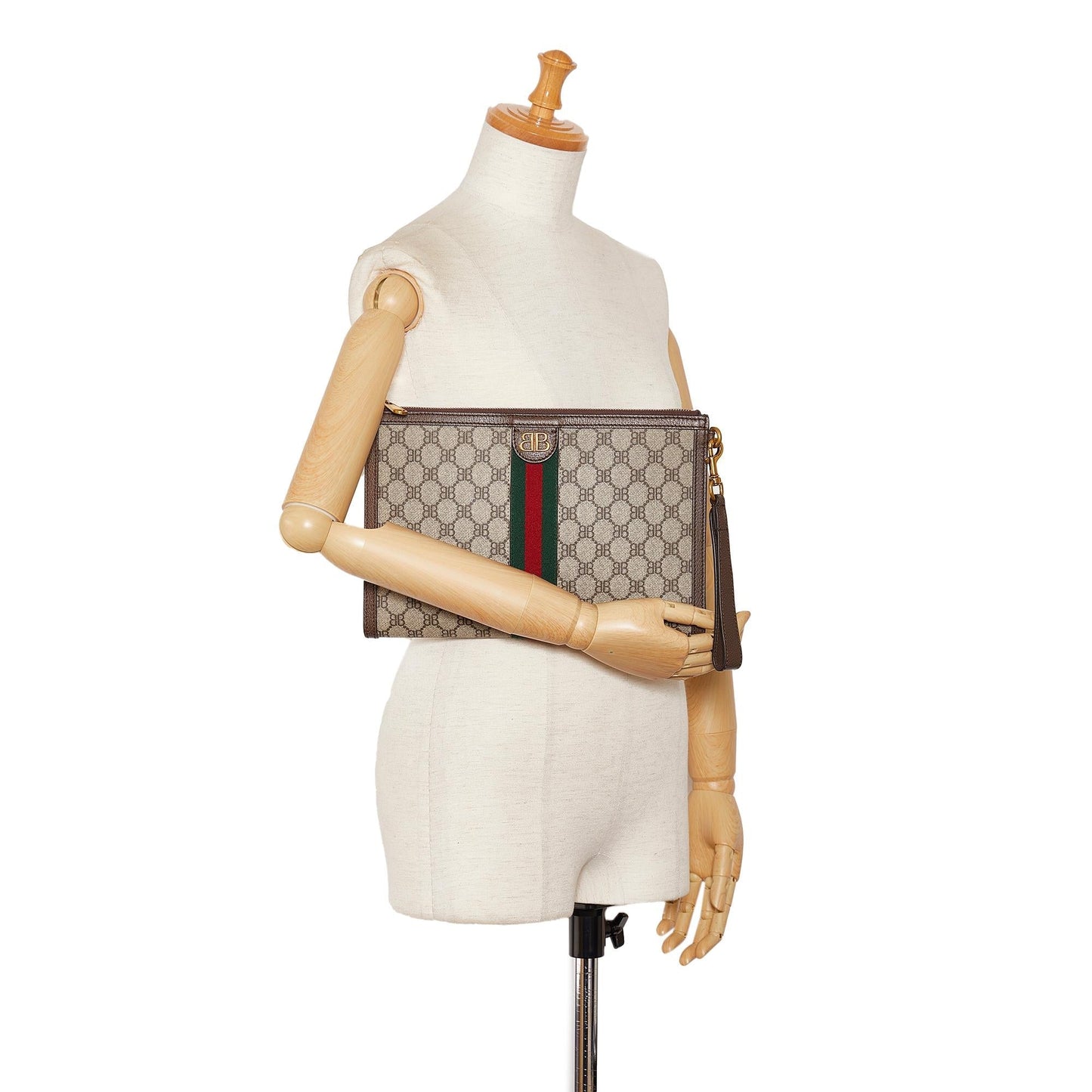 Gucci X Balenciaga BB Supreme Ophidia Web Clutch (SHG-hiJcJq)