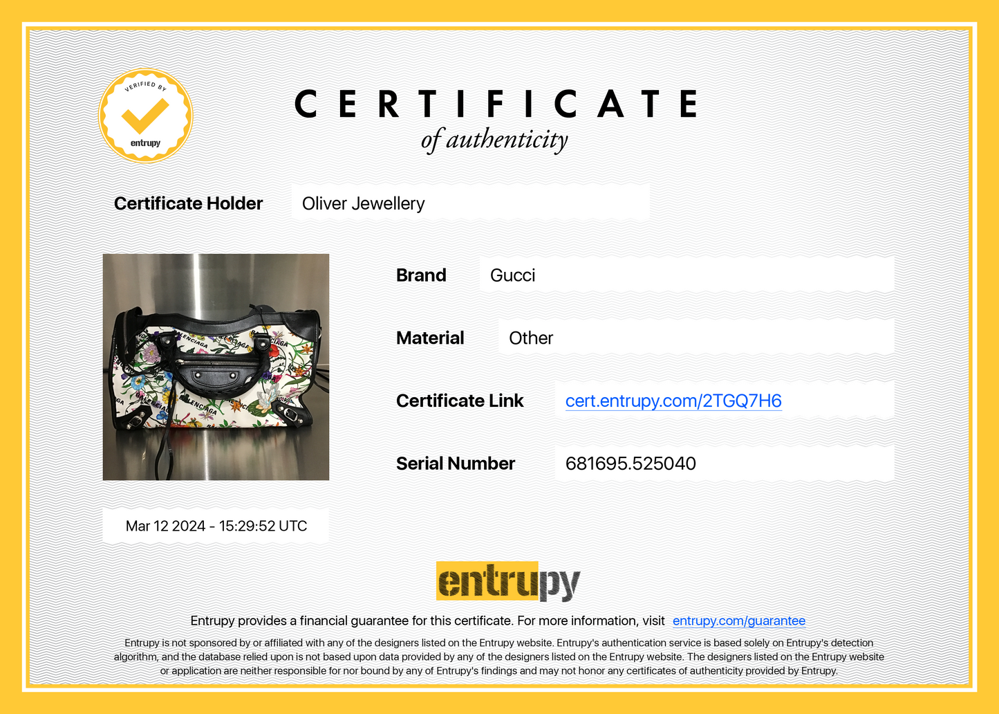 Gucci X Balenciaga The Hacker Project Flora Medium Neo Classic Bag