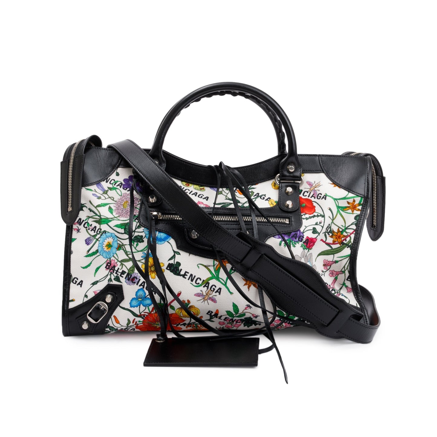Gucci X Balenciaga The Hacker Project Flora Medium Neo Classic Bag