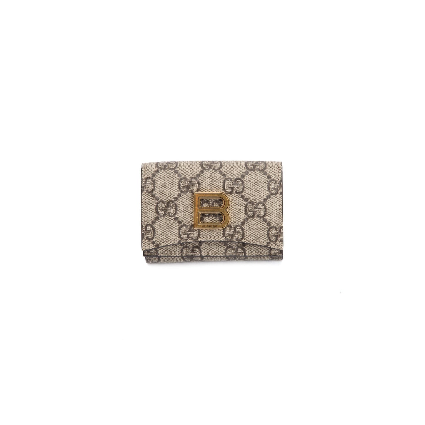 Gucci X Balenciaga The Hacker Project GG Supreme Hourglass Card Case Wallet