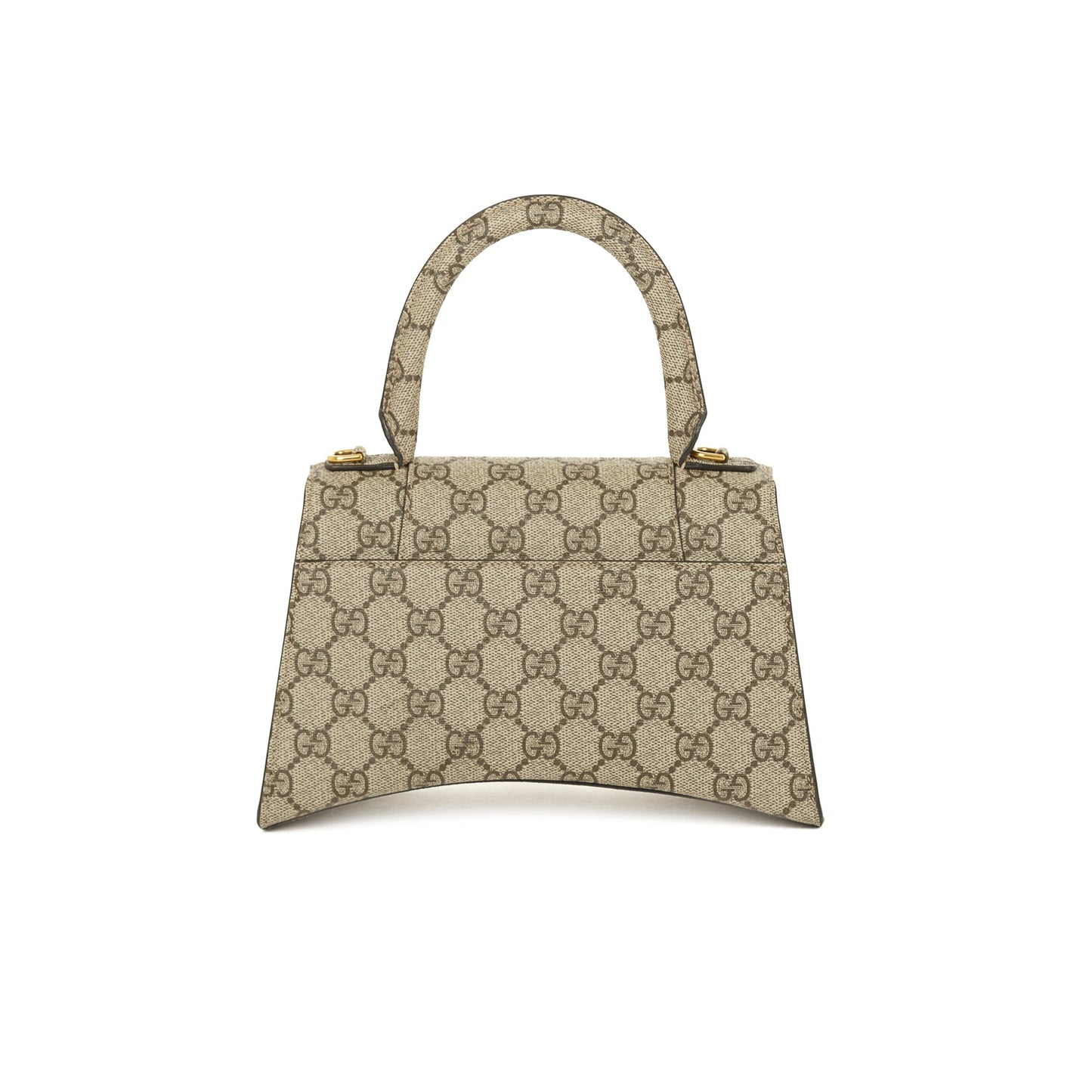 Gucci X Balenciaga The Hacker Project GG Supreme Hourglass Small Top Handle Bag