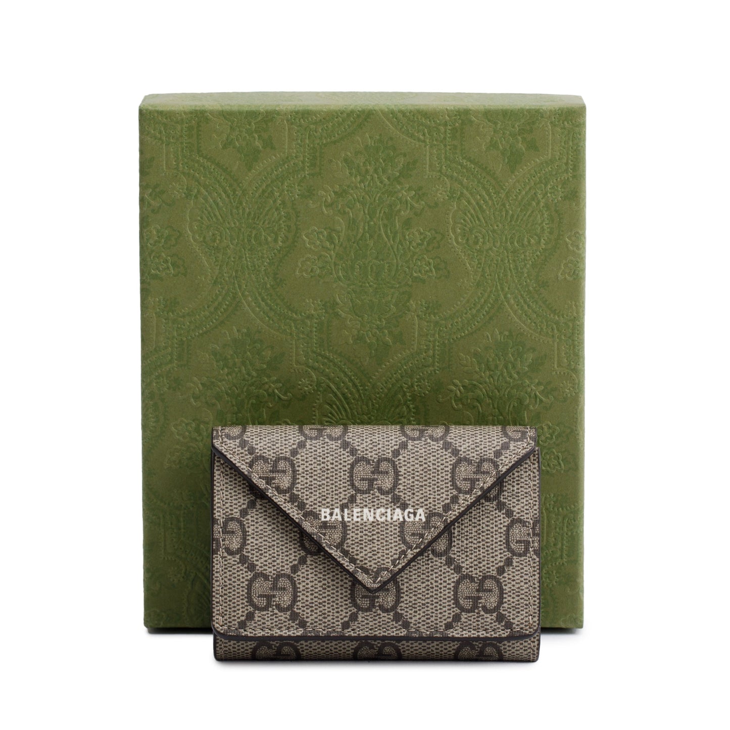 Gucci X Balenciaga The Hacker Project GG Supreme Trifold Compact Wallet