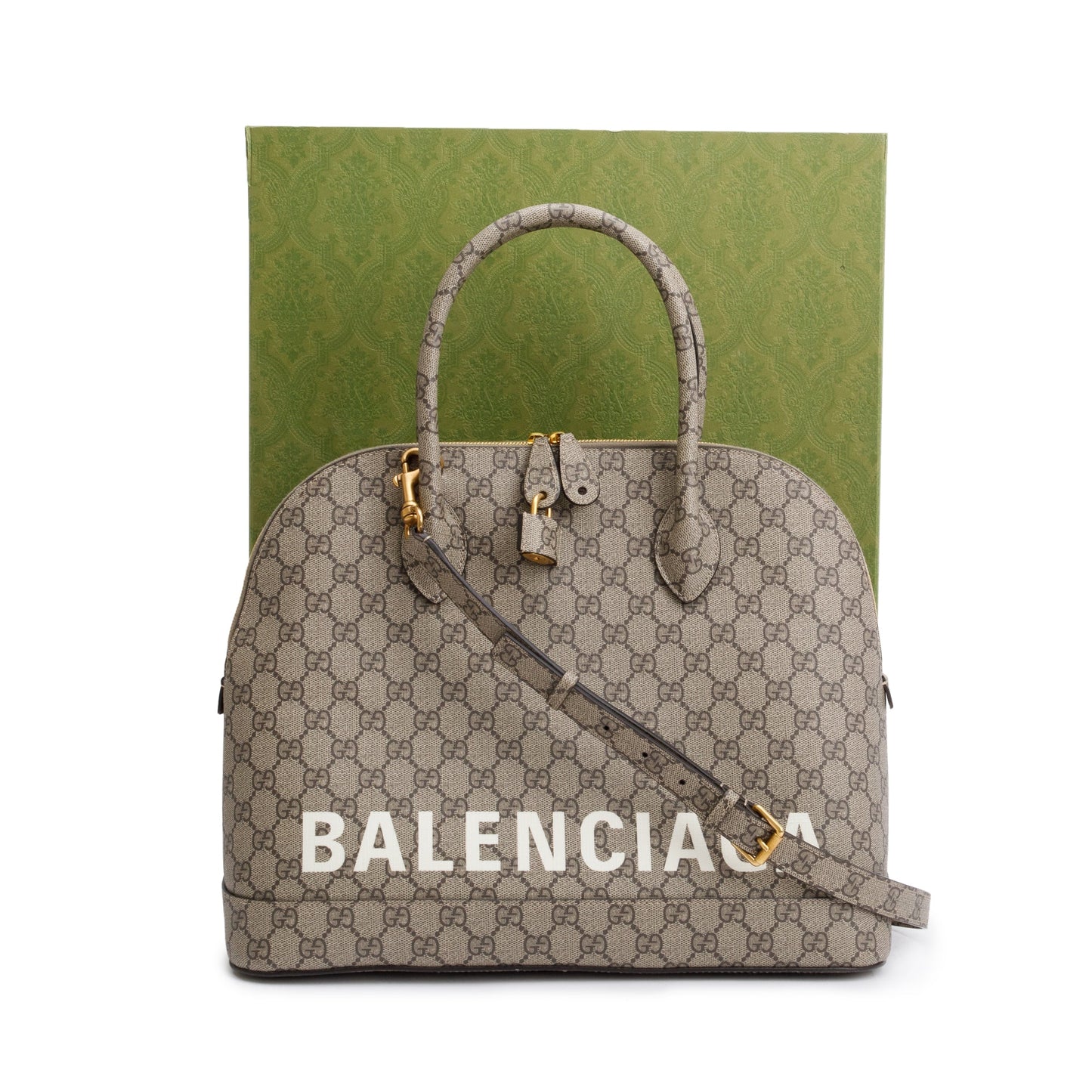 Gucci x Balenciaga The Hacker Project GG Supreme Medium Ville Handle Bag