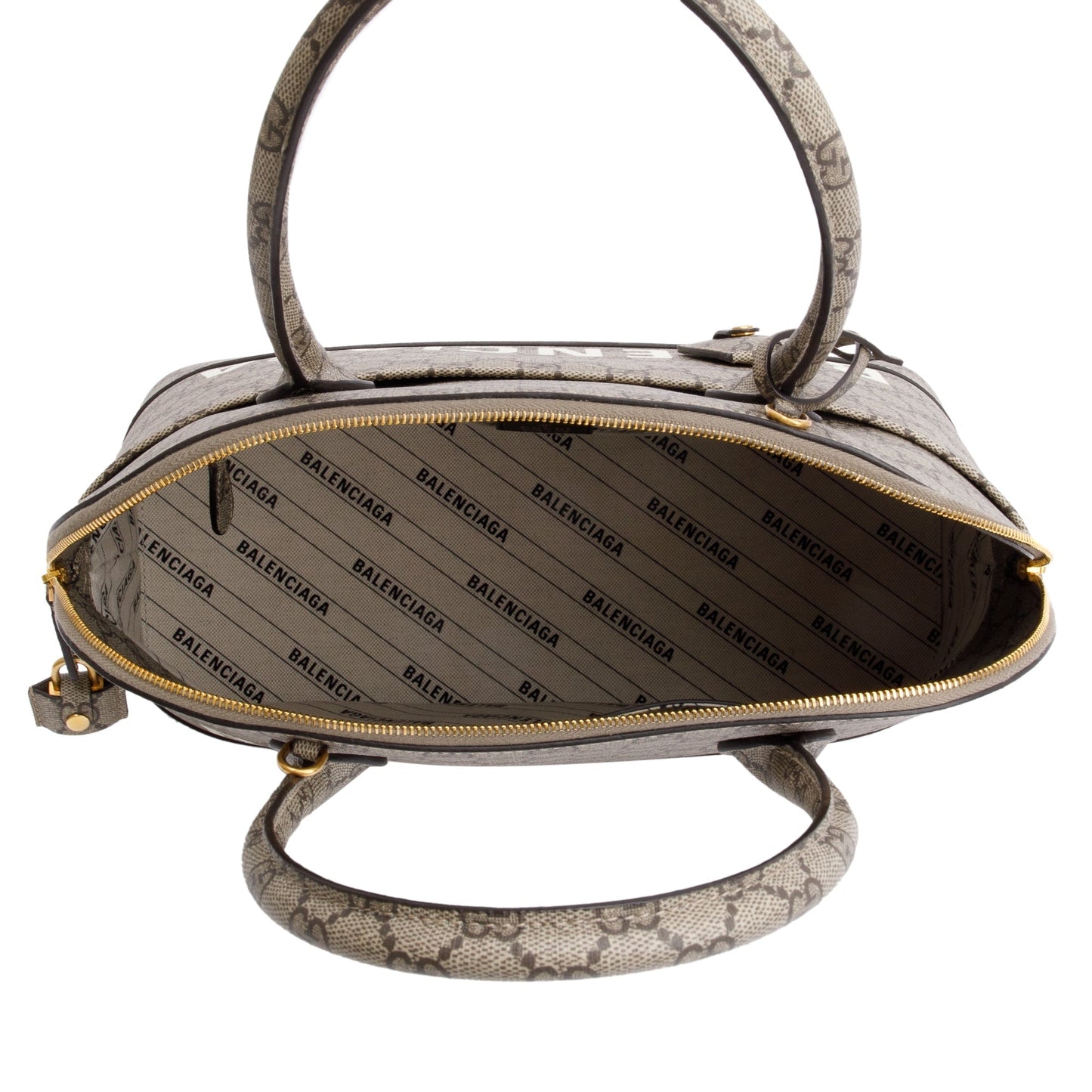 Gucci x Balenciaga The Hacker Project GG Supreme Medium Ville Handle Bag