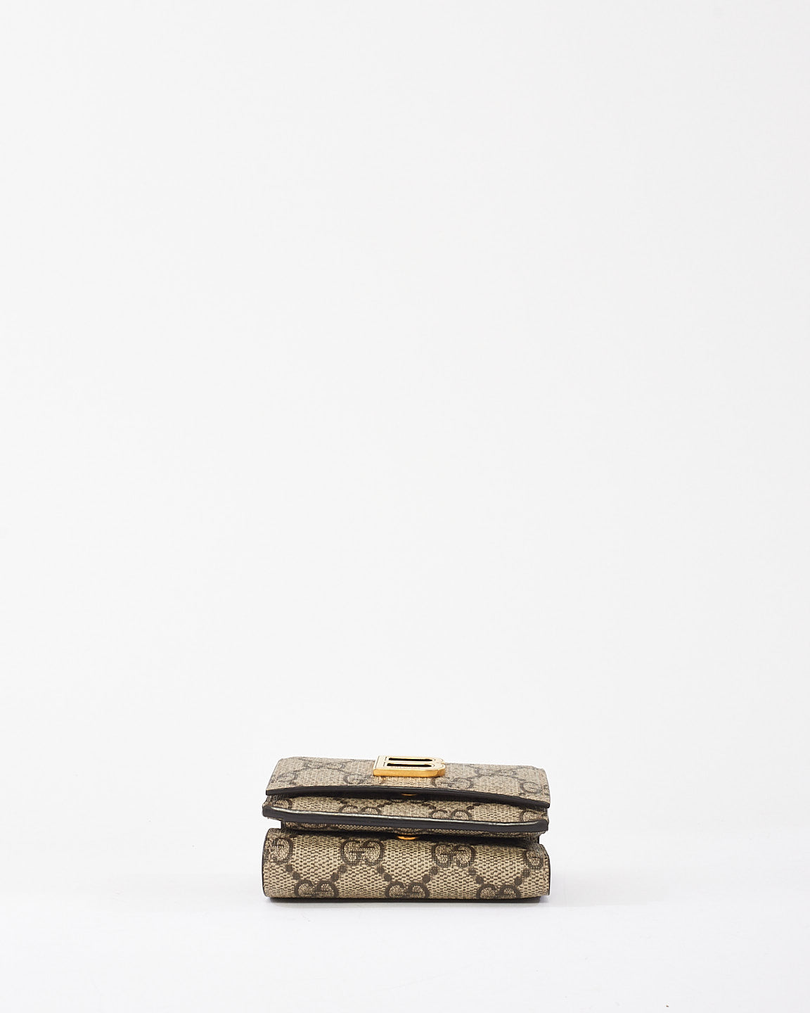 Gucci x Balenciaga The Hacker Project GG Supreme Coated Canvas Compact Wallet