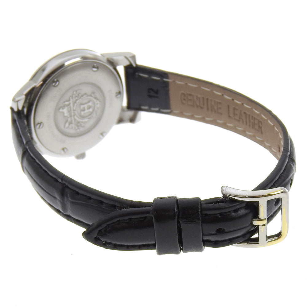 HERMES Watches Quartz Stainless Steel , Embossed Leather white Carrick White dial