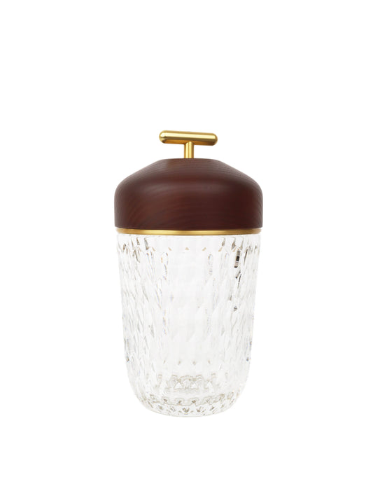 Hermes x St Louis Folia Portable Crystal Lamp
