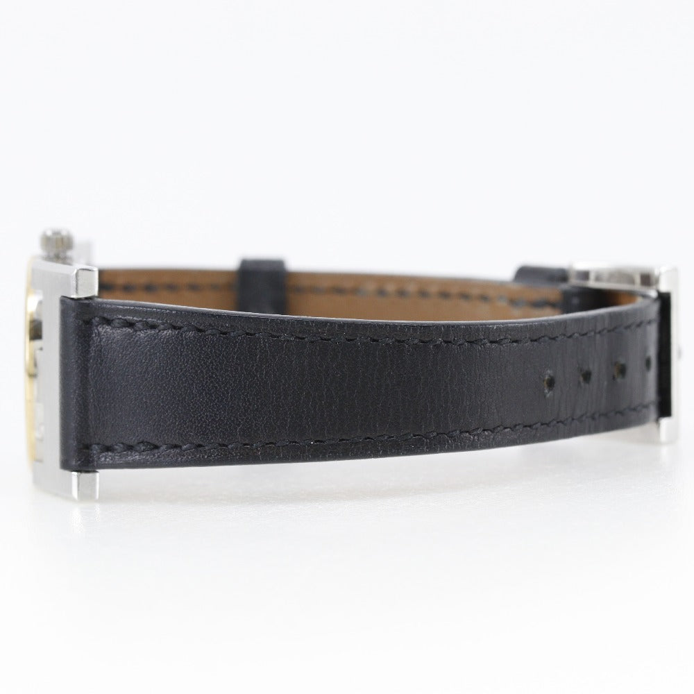 HERMES Watches Quartz PA1.220 Stainless Steel , Leather gold paprika White dial Women  d