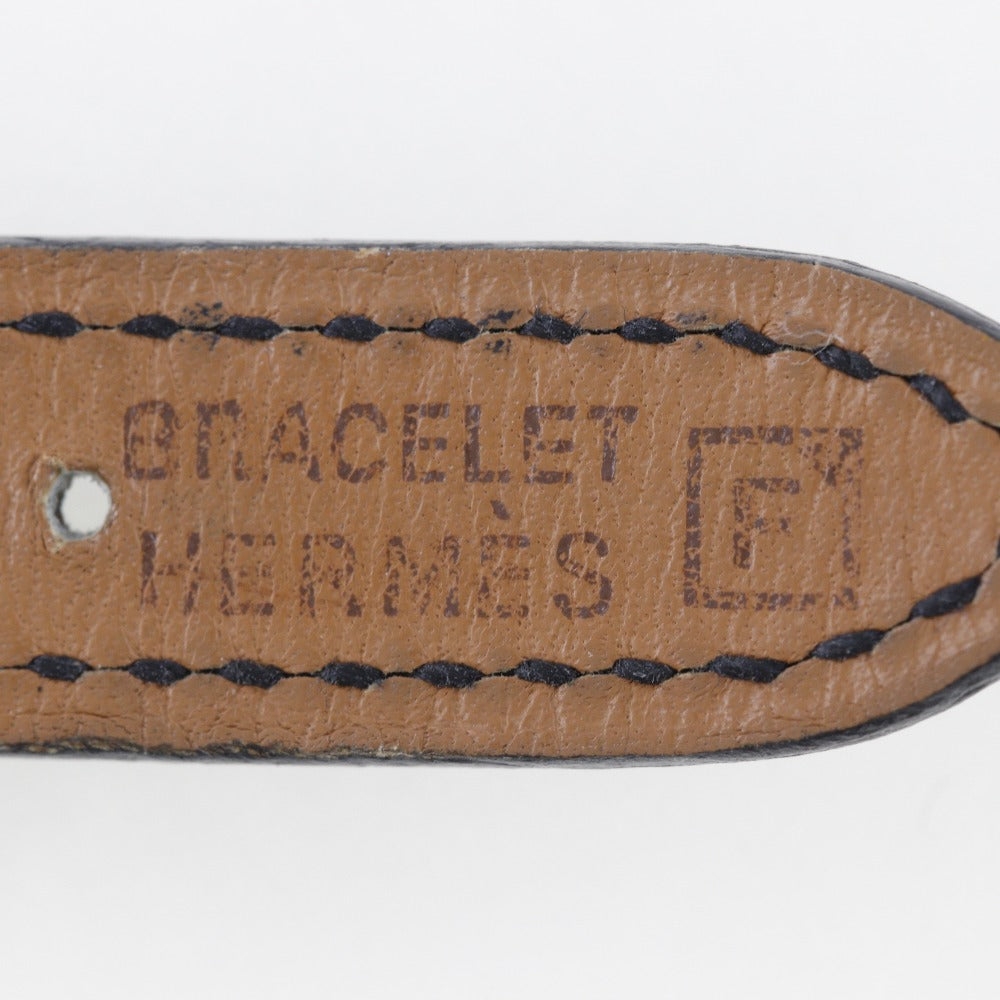 HERMES Watches Quartz PA1.220 Stainless Steel , Leather gold paprika White dial Women  d