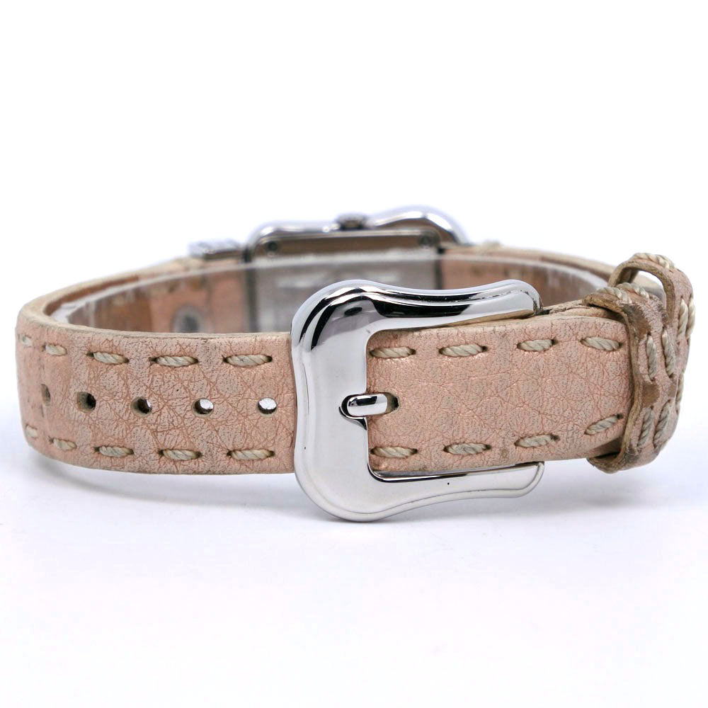 FENDI Watches Quartz 3800L Stainless Steel , Leather pink Beefendi Pink shell dial Women
