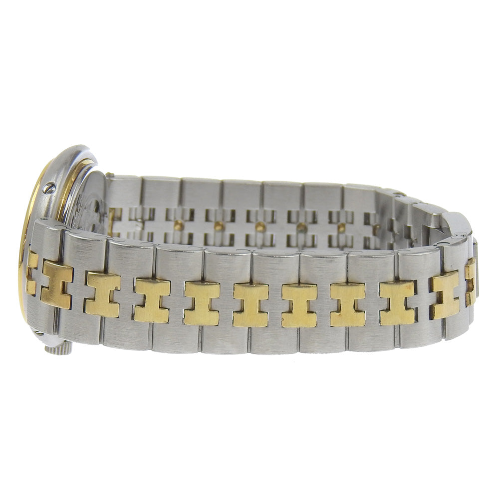 HERMES Watches Quartz Stainless Steel , Plated Gold Silver Profile date White dial