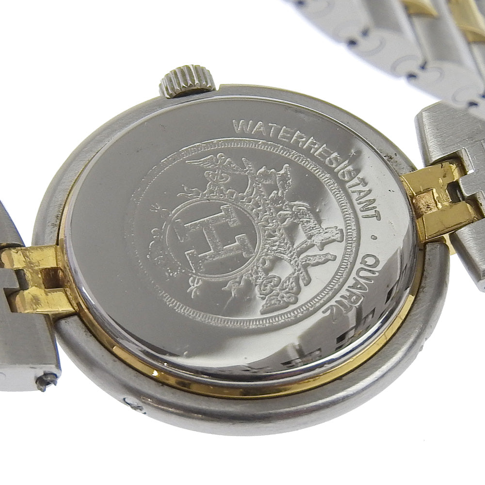 HERMES Watches Quartz Stainless Steel , Plated Gold Silver Profile date White dial
