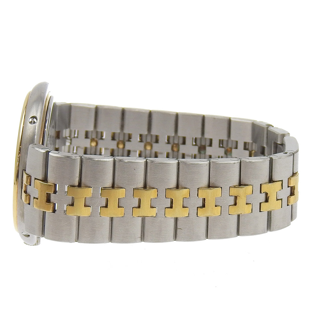 HERMES Watches Quartz Stainless Steel , Plated Gold Silver combination Profile date White dial