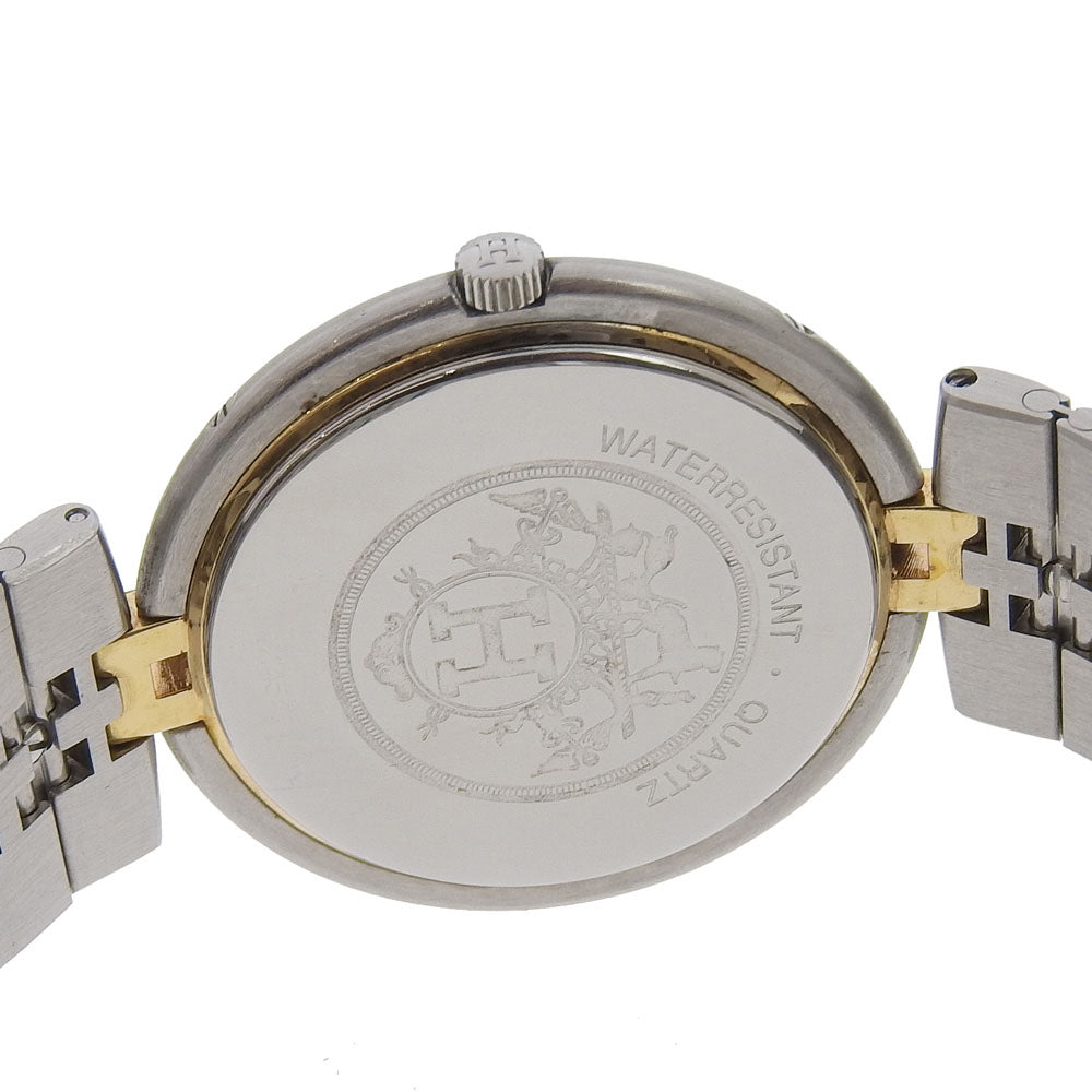 HERMES Watches Quartz Stainless Steel , Plated Gold Silver combination Profile date White dial